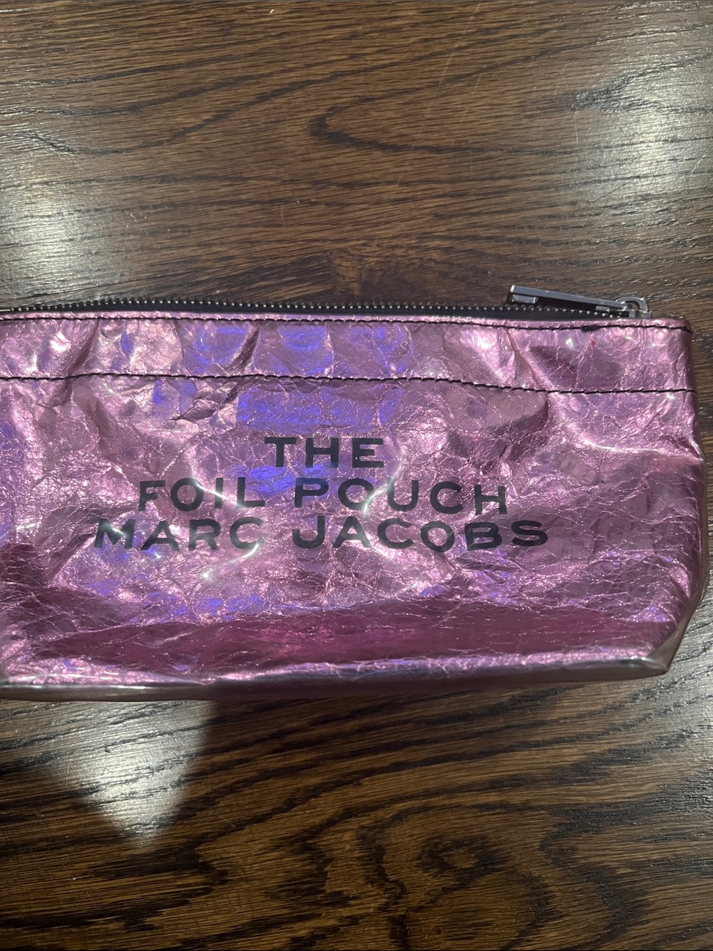 Marc Jacobs Metallic Pink Foil Pouch